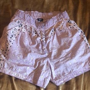 D&G LAVENDER SHORTS